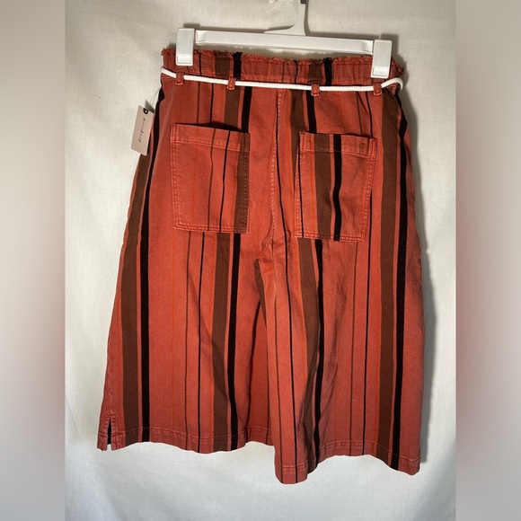 NWT Pilcro Cropped PJ Wide-Leg Jeans in Purple Motif Size XS - Picture 7 of 10
